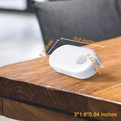 Lyridz Plug in Night Light with Motion Sensor, 120LM Superior Bright Smart Mini LED Nightlight, Cool White with Stepless Adjustable Brightness for Bathroom, Bedroom, Kitchen, Stairs, Hallway, 2 Pack
