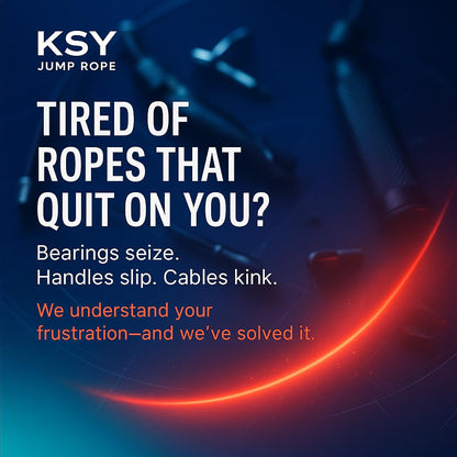 KSY Grand Prix Ultra Speed Light Wire Jump Rope (S-707, Red) – Professional Steel Wire Speed Rope for Boxing, CrossFit & HIIT – Adjustable Jump Rope with Precision Bearings – Made in Korea