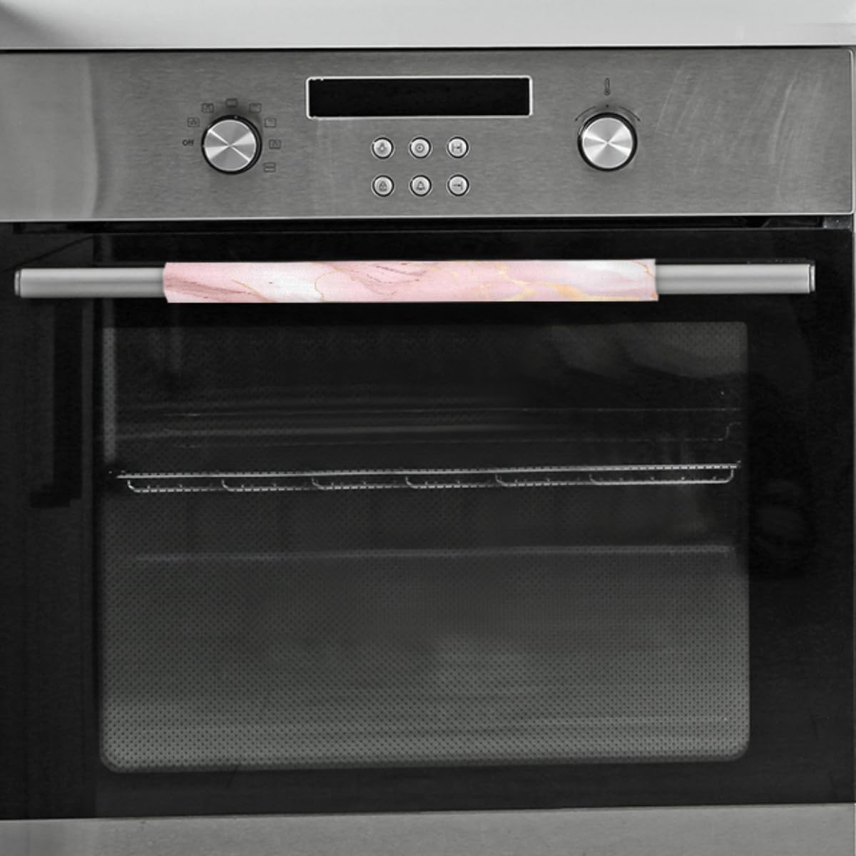 DXTKWL Pink Rose Gold Marble Print Refrigerator Door Handle Covers Set of 2 Kitchen Appliance Handle Covers Protector for Fridge Microwave Stove Oven Dishwasher