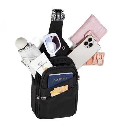 Crossbody Sling Bag Small Sling Backpack, Cross Body Bag Chest Bag for Women Men Travel Hiking Daypack