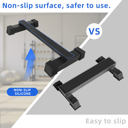Steel Calf Raise Bar: Standing Calf Raise Machine - Calf Stretching Squat Foot Leg Stretch Block
