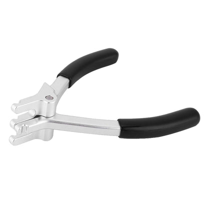 Archery D Loop Pliers for Compound Bow, Bow Press Tools Accessories Bowstring D Ring Install Tool Nocking Point Pliers Archer Making Installing Adjusting Clamping Hunting Repair Comfort Grip Handle