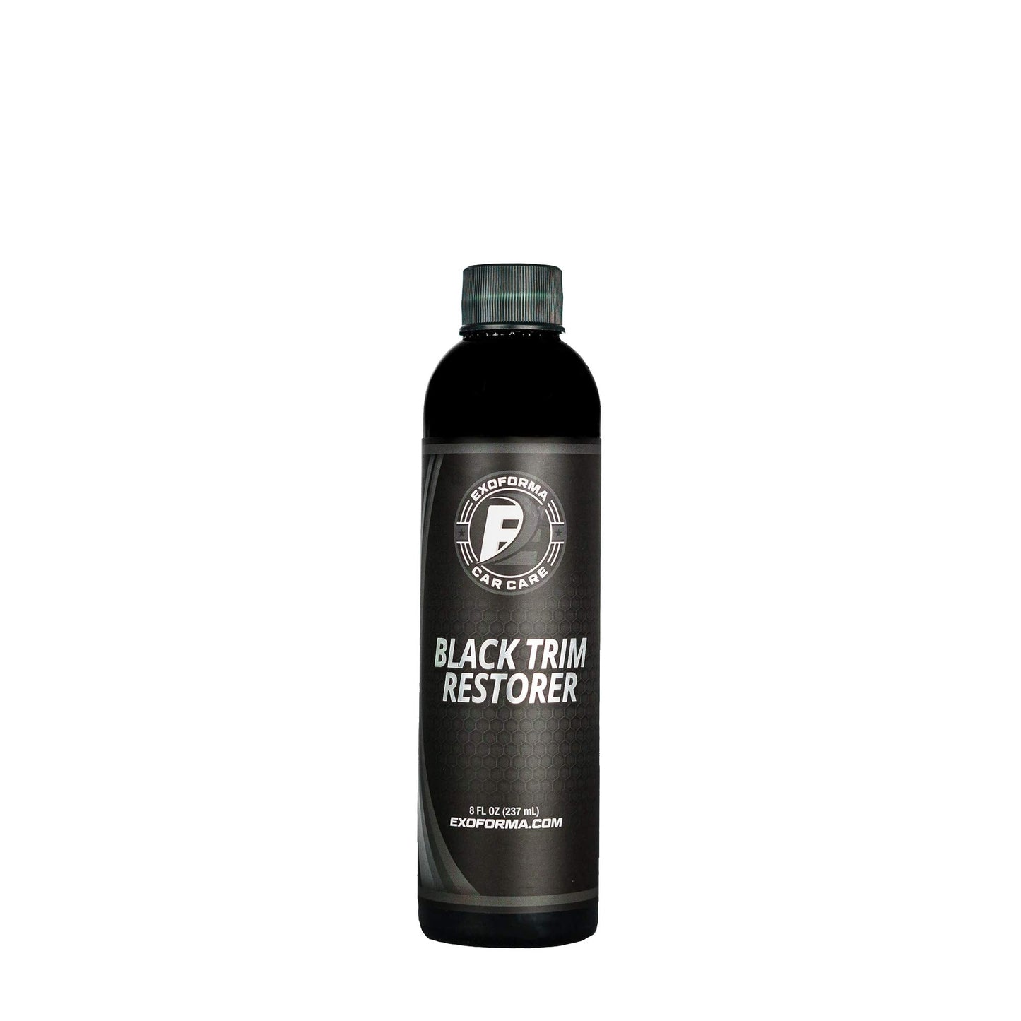 ExoForma Black Trim Restorer - Unique Dye-Infused Formula Lasts 6+ Months - Restores Factory Black to Plastic Trim - Protects Against UV Rays, Helps Conceal Scratches & Scuff Marks - Works in Seconds