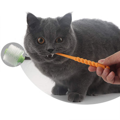 VTurboWay 360-Degree Pet Toothbrush for Puppy, Small Dog and Cat, Colors May Vary