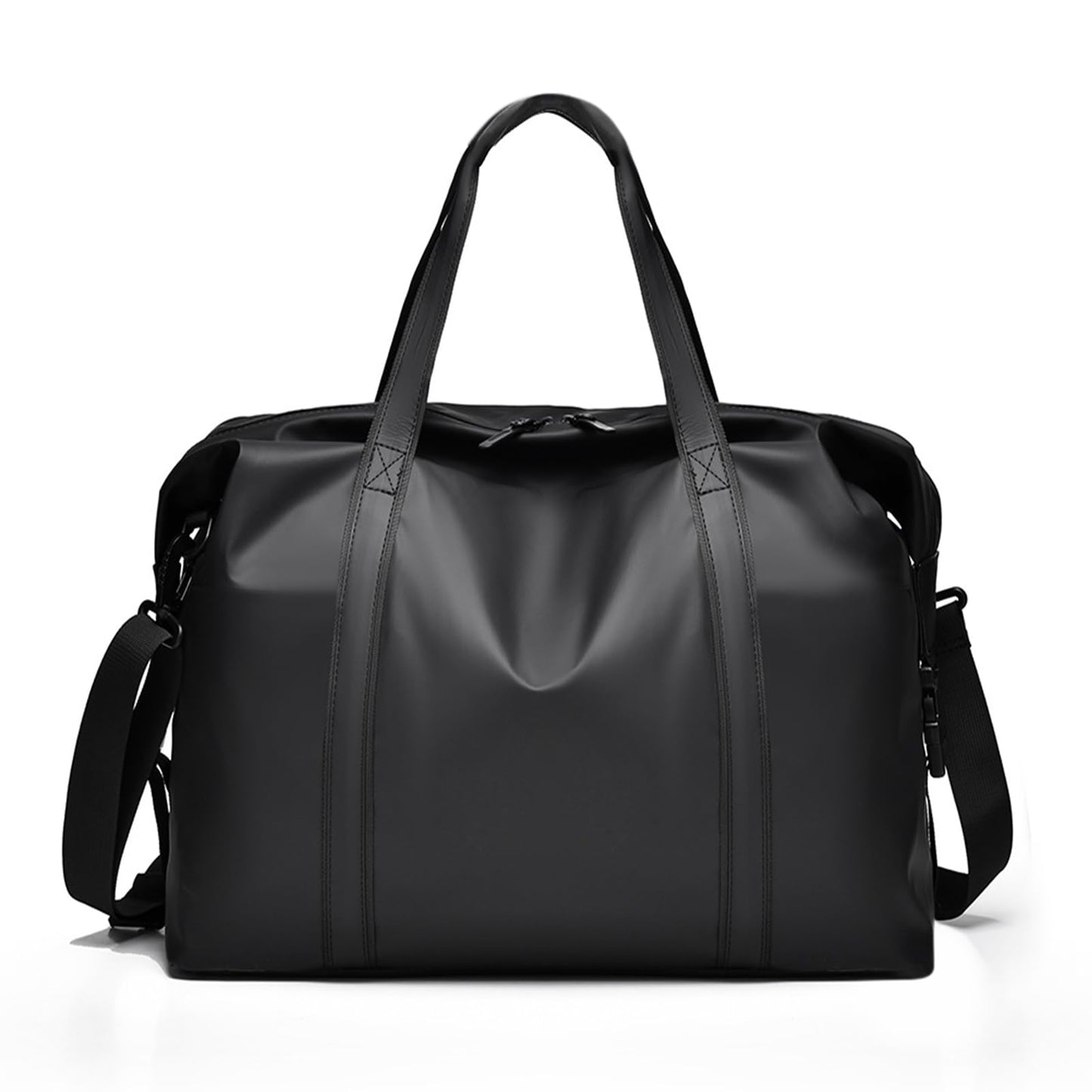 SZDPC Travel Duffle Bag for Spirit Airlines Personal Item Bag 18x14x8, PU Leather Carry on Tote Bag with Shoulder Strap, Weekender Bag for Men and Women