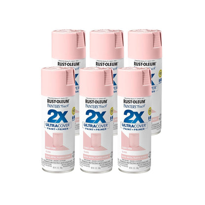 Rust-Oleum 249119-6PK Painter's Touch 2X Ultra Cover Spray Paint, 12 oz, Gloss Candy Pink, 6 Pack