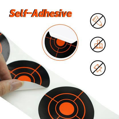 Shooting Targets, 3" Splatter Targets Stickers 250 Pcs Self Adhesive Target for Shooting Range Reactive Paper Gun Target for Airsoft, Rifle, Pistol Shooting Practice, Red