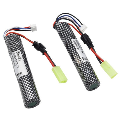 Blomiky 11.1V 2000mAH Li-ion 3S Rechargeable Battery Suitable for Air Soft Splatter Blaster / 183503 * 2