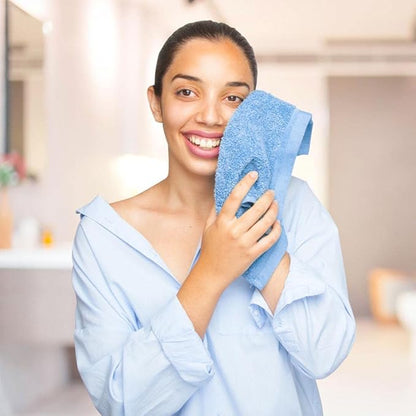 100% Cotton Washcloth Set 24 Packs – Soft, Absorbent Face Towels