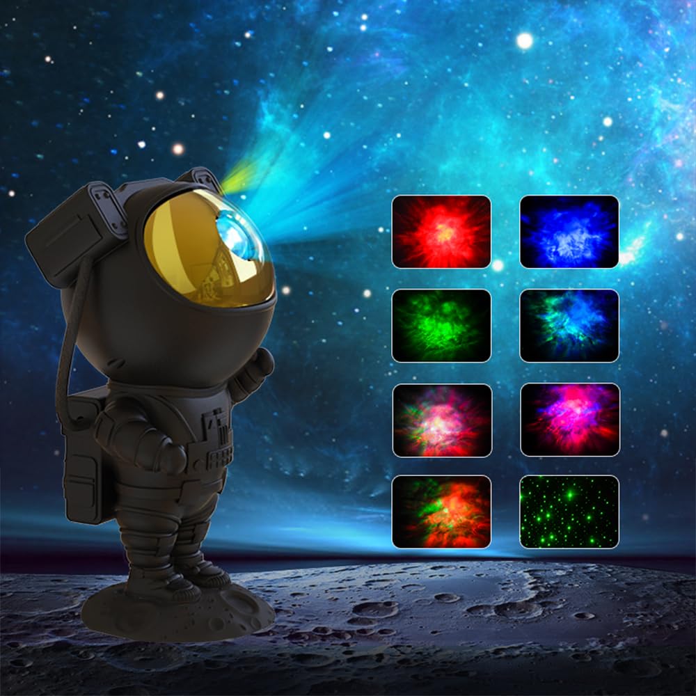 Star Projector Galaxy Night Light,Astronaut Starry Nebula Ceiling LED Lamp with Timer and Remote, Gift for Kids Adults for Bedroom, Christmas, Birthdays