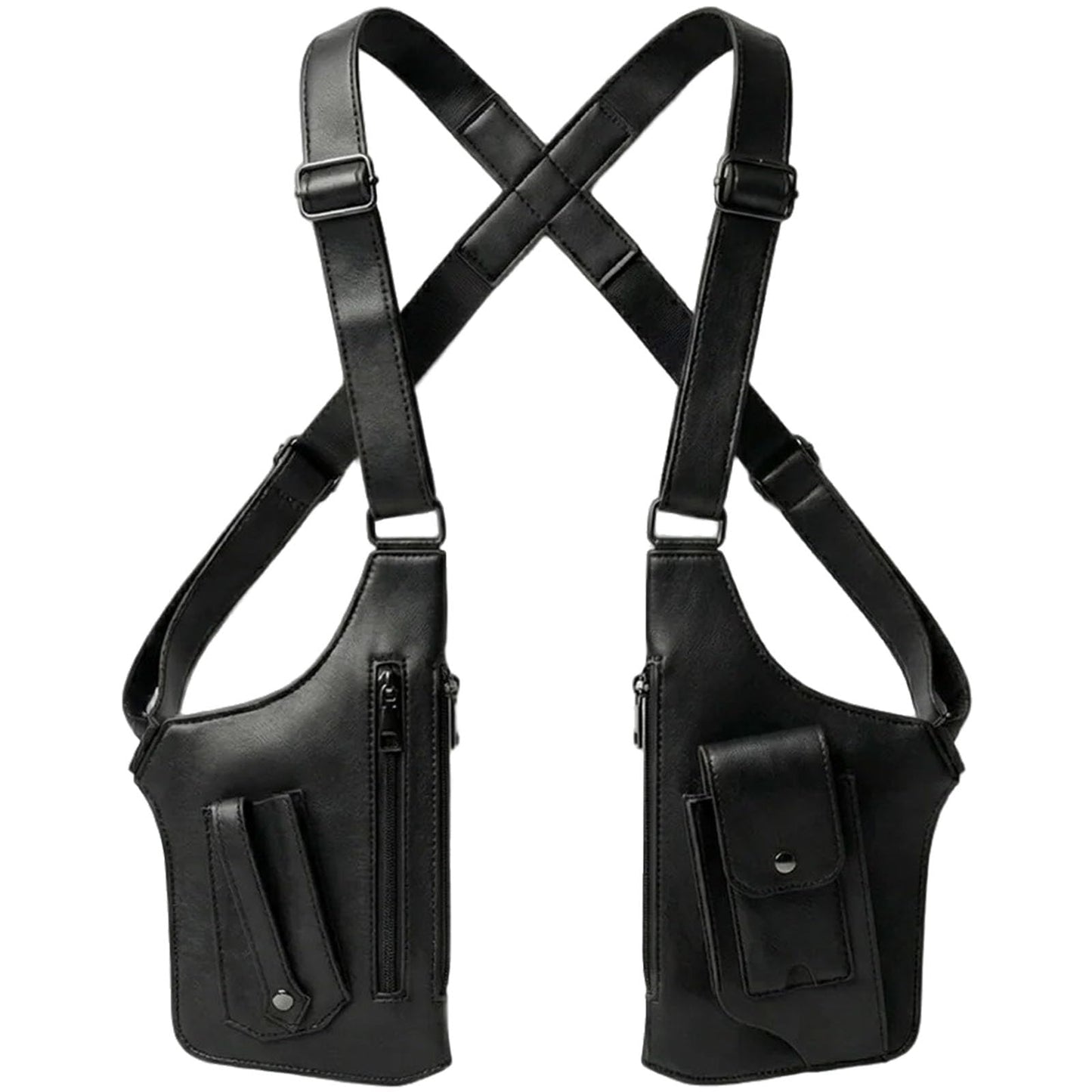 Cross-Body Sling Pack, Classic Shoulder Satchel, Pickpocket-Proof Hidden Crossbody Sling Bag, Slim Undercover (Black)