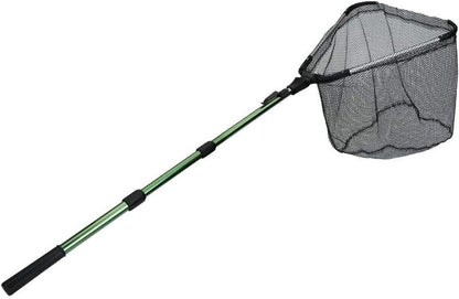 Fishing Landing Net with Telescoping Pole Handle - Extendable 40-63 Inches for Freshwater Use