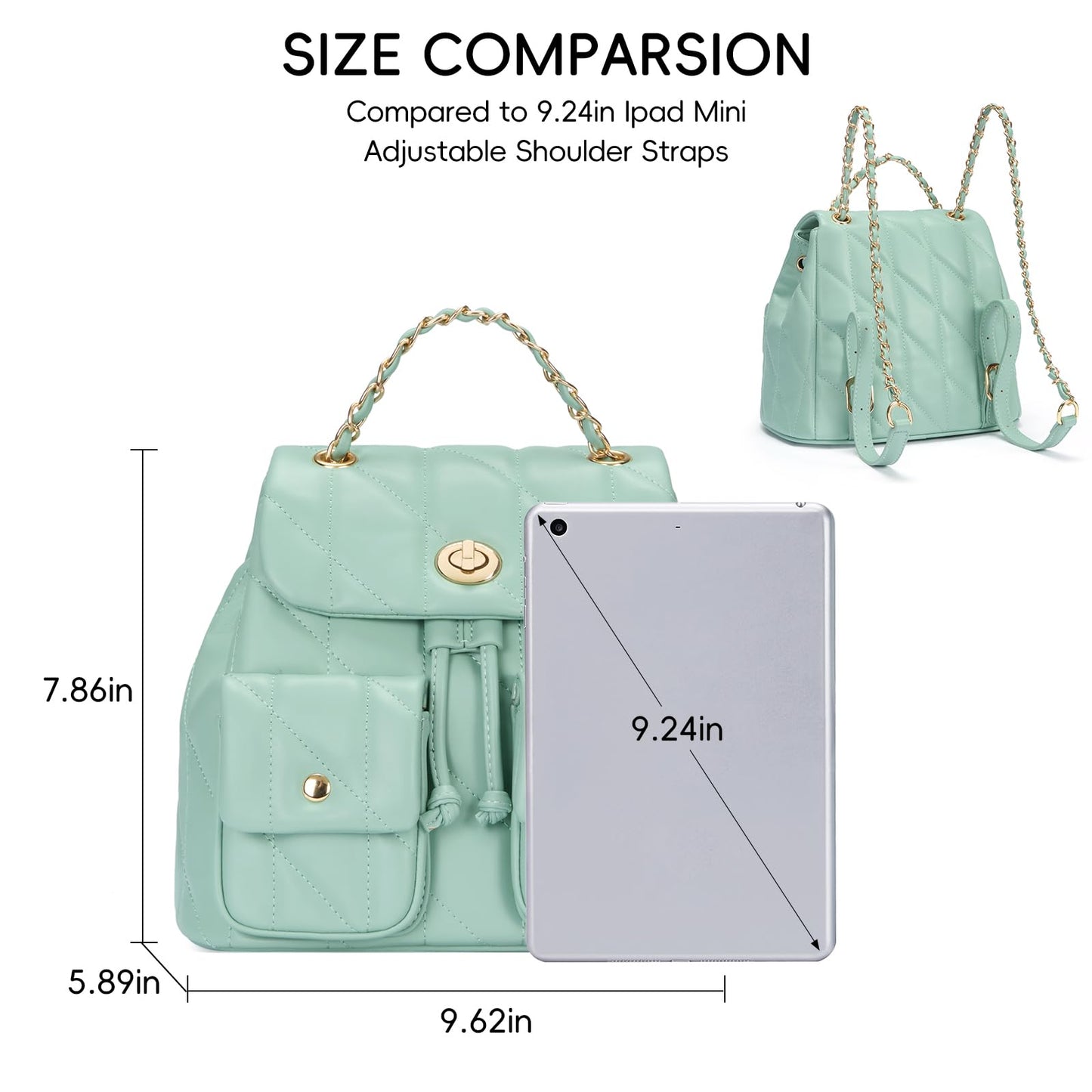 CLUCI Crossbody Bag for Women PU Leather Shoulder Bag, Convertible Small Tabby Backpack Purse for Travel