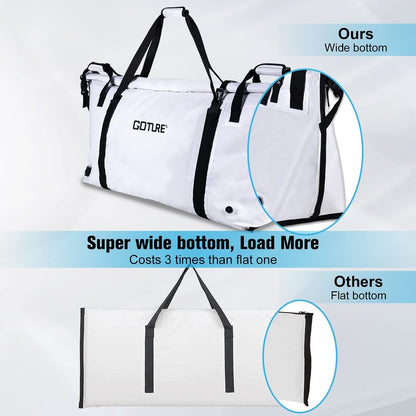 Goture Insulated Fish Cooler Bag, Monster Leakproof Fish Kill Bag, Portable Large Fishing Cooler Bag for Outdoor Tarvel with Drain Plug, Keep Ice Cold All Day Long （27.4x11.8x15.7in）