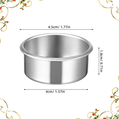 Cabilock Candle Tins 20pcs Tea Light Tins Cups Candle Holders Decorative Metal Tea Light Case Metal Can Containers Scented Candle Cup Candleholder for Christmas Weddings Parties Dinner Decor