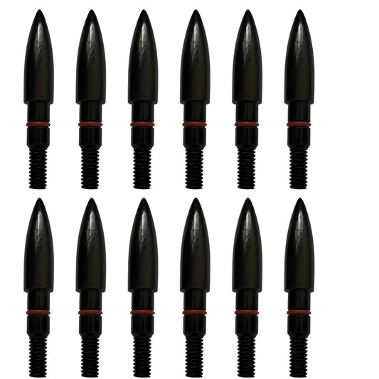 Archery Field Points 17/64 Inch 9/32 in 19/64 Inch 5/16 in (12 Pack) for Field Target Practice Shooting (A - 17/64″-100grains)