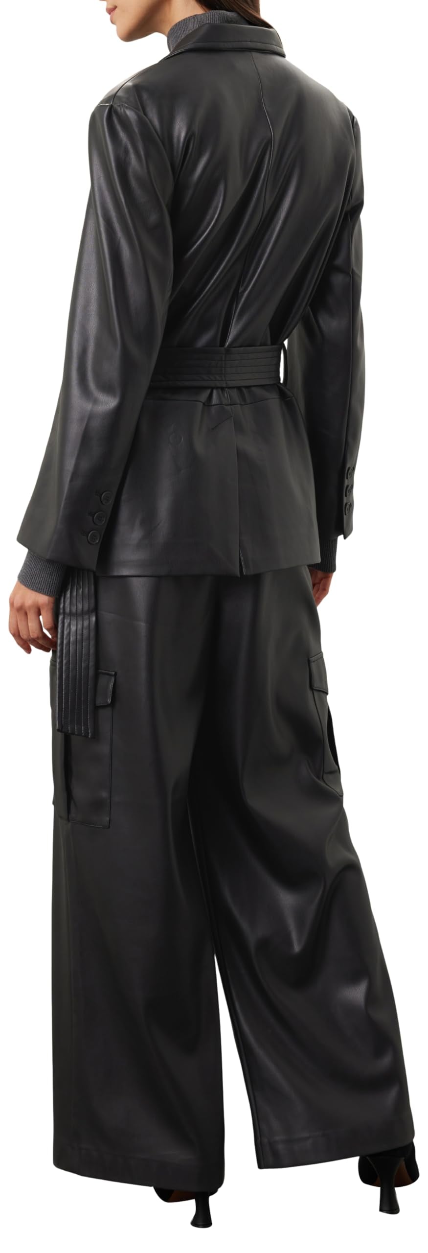 Eudon Choi Collective RTR Design Collective BELTED LEATHER JACKET