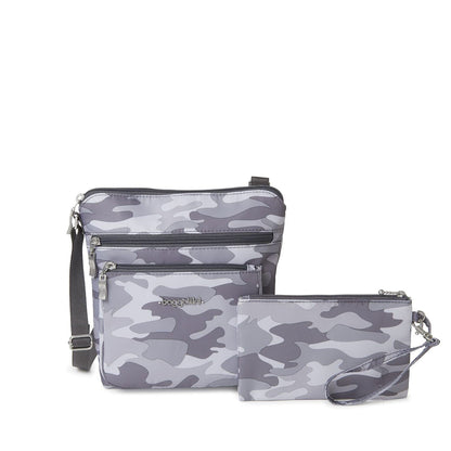 Baggallini Pocket Crossbody Bags for Women 8x8 Small Lightweight Durable Water-resistant Travel Purse W/Rfid