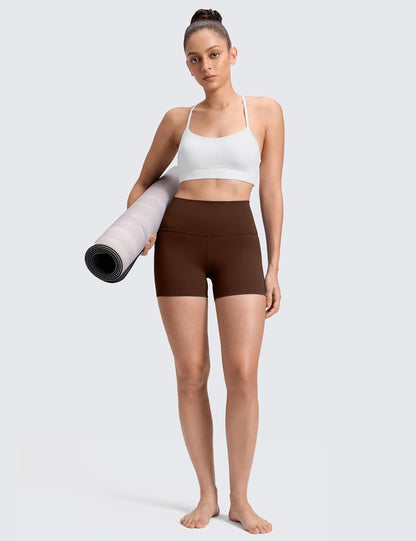 Butterluxe Biker Shorts - High Waisted Spandex for Women | 4'' Booty Workout & Yoga