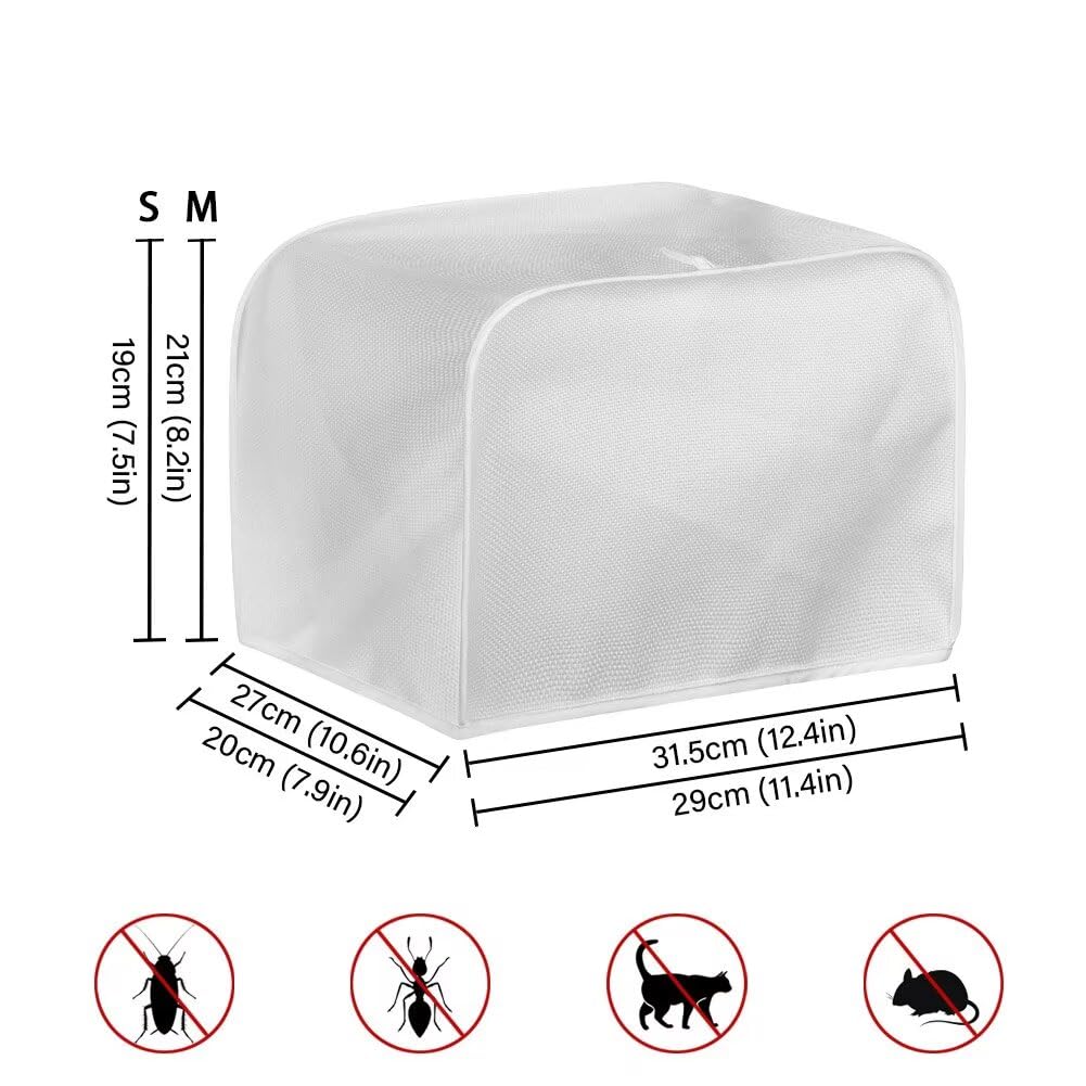 ASQVTIFE Cute Black Cat Toaster Cover 4 Slice Wide Slot Toaster Oven Covers for Kitchen Counter Black Cat Kitchen Bakeware Protector Fits for Most Standard 4 Slice Toasters