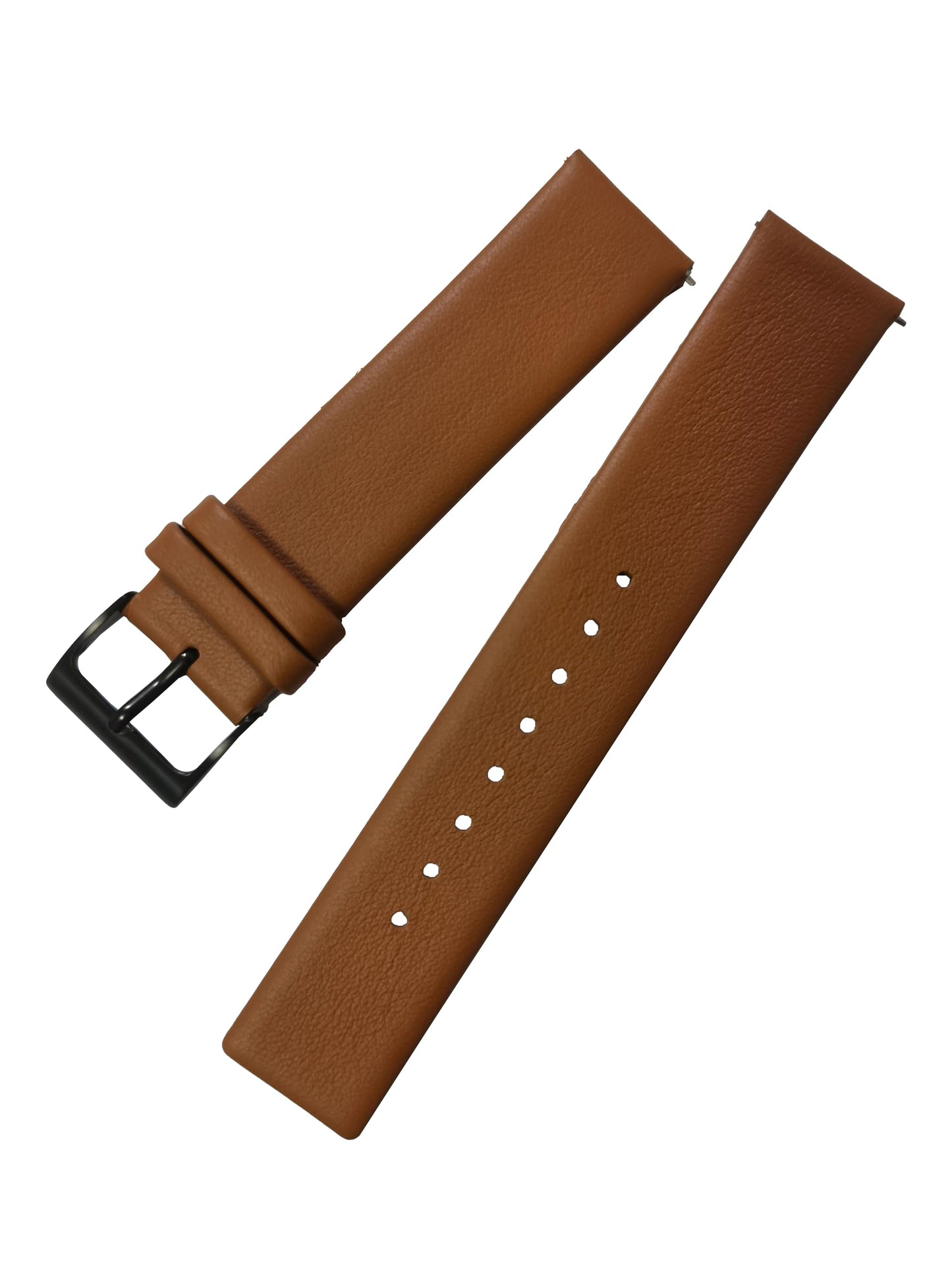 NZZXTO Replacement Leather Watch Band for Skagen Bering Unisex Watches with pin 20mm 22mm Cowhide is soft and durable （20mm Light brown-black）