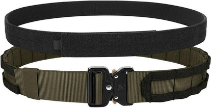 KRYDEX Tactical MOLLE Belt - Quick Release 1.75 Inch Heavy Duty Design | Inner & Outer Use