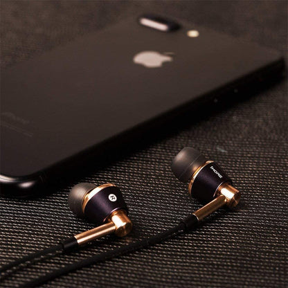1MORE Triple Driver in-Ear Earphones Hi-Res Headphones with High Resolution, Bass Driven Sound, MEMS Mic, in-Line Remote, High Fidelity for Smartphones/PC/Tablet - Gold