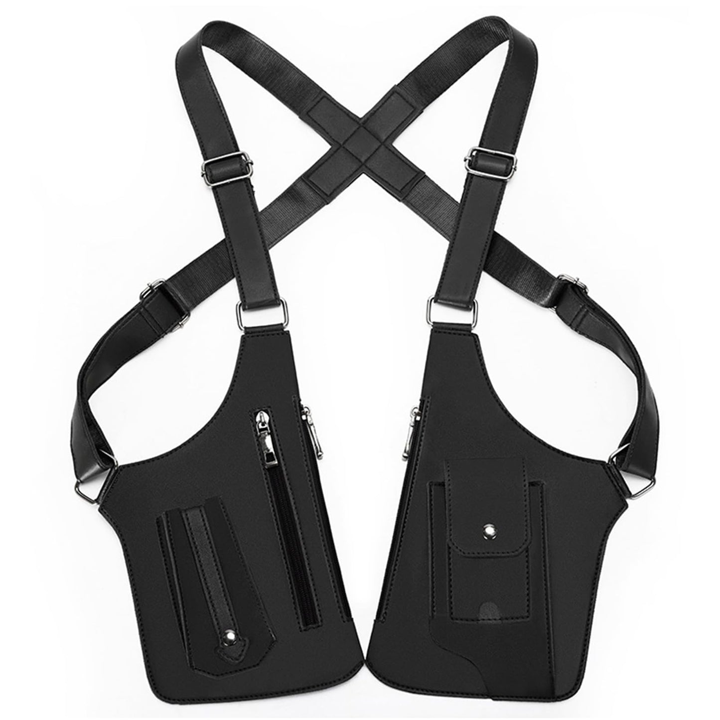 Underarm Shoulder Bag for Men Wome Leather Shoulder Bag,Adjustable Anti Pickpockets Travel Wallets Armor Hidden Underarm Strap Wallet