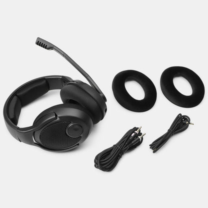 DROP PC38X Gaming Headset – Open-Back Over-Ear Design with Noise-Cancelling Mic, Velour Earpads – Compatible with PC, PS5, PS4, Xbox, Switch, Mobile – Black