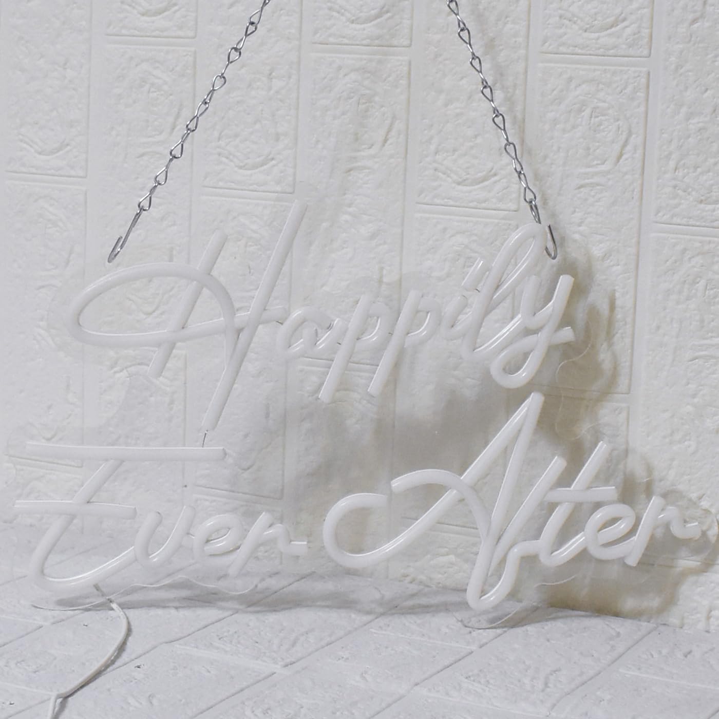 UExnkj-Y Happily Ever After Neon Sign for Wall Decor, Wedding Neon Lights Sign Dimmable USB Powered LED Sign for Bedroom Home Bar Wall Decor Anniversary Valentine's Celebrations Wedding Party