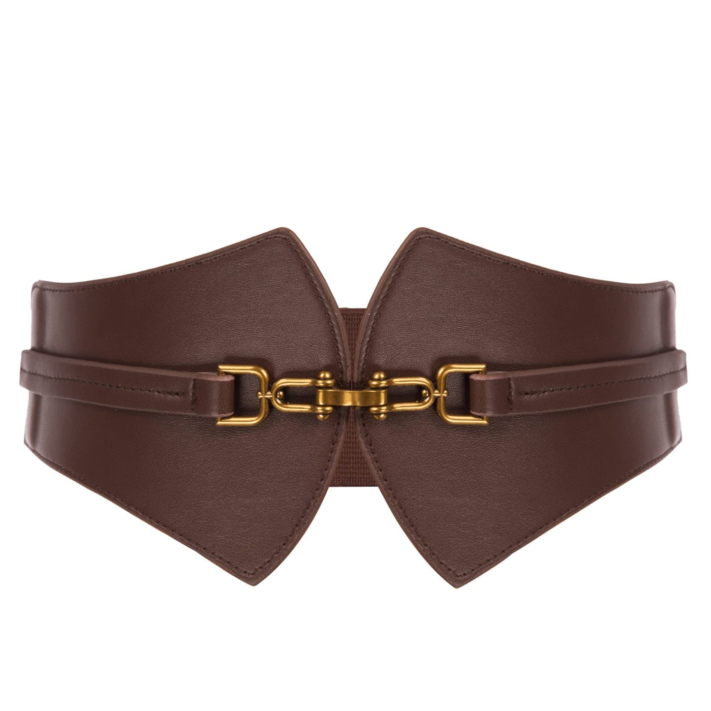 GRACE KARIN Corset Waist Belt for Women Wide Elastic Belt for Dresses 2.4inch Coffee S