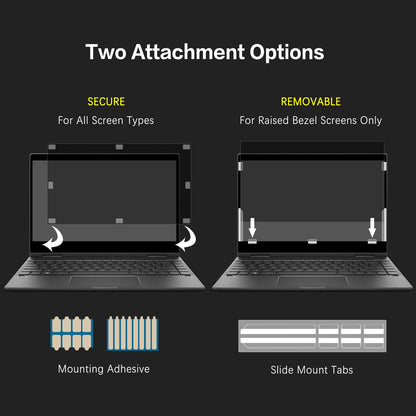 Laptop Privacy Screen 14 Inch 16:9 Aspect Ratio, Laptop Screen Privacy Shield Compatible With Lenovo Hp Dell Acer Asus Thinkpad Envy Xps, Removable Anti Glare Blue Light Computer Filter Protector