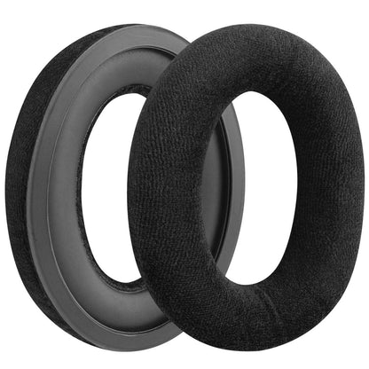 Geekria Comfort Velour Replacement Ear Pads Compatible with Sennheiser Game ONE, PC360, PC363D, PC373D Headphones Ear Cushions, Repair Parts with Video Guide (Black)