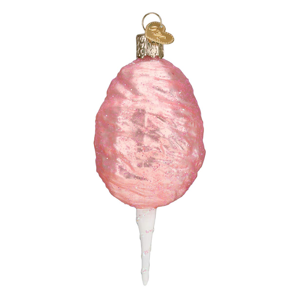 Old World Christmas Cotton Candy Glass Blown Ornament for Christmas Tree, Handcrafted Holiday Decoration, Dessert Collection