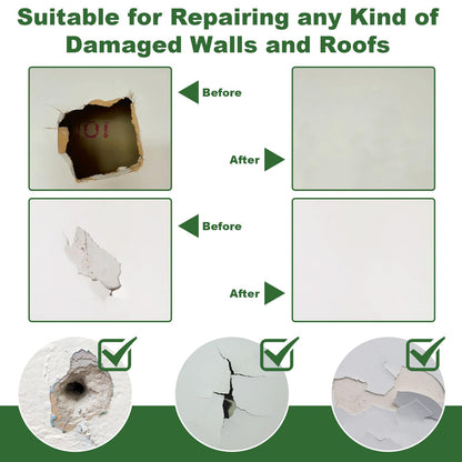 OTRANTO Drywall Repair Kit, 11 Pcs Drywall Patch, Dry Wall Web Repair Patch Kits for Holes, Plaster Sheetrock Repair Patching Kit with Scraper and Sandpaper
