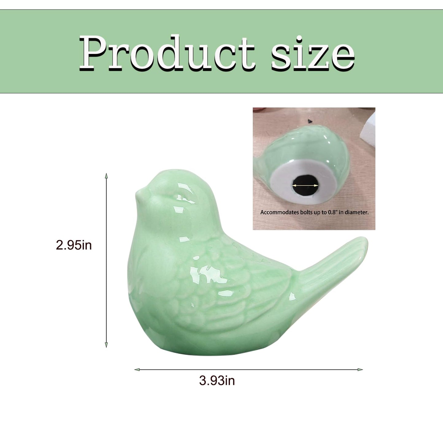 2Pack Bird Toilet Bolt Caps,Toilet Bolt Covers Decorative,Cute Funny Ceramics Bird Decorative,Closestool Bottom Easy Installation Replacement Parts(Bird-Pink)