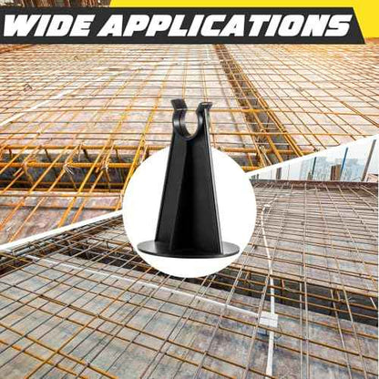 400 Pcs 200 Pcs 2-1/4 Inch Length x 1.97 Diameter for Plastic Rebar Chair #3 to #5 Black Heavy Construction Concrete Tool