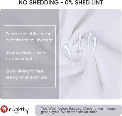 Orighty Ultra Soft Washcloths 48 Pack, Premium Microfiber Towel Sets 12 x 12