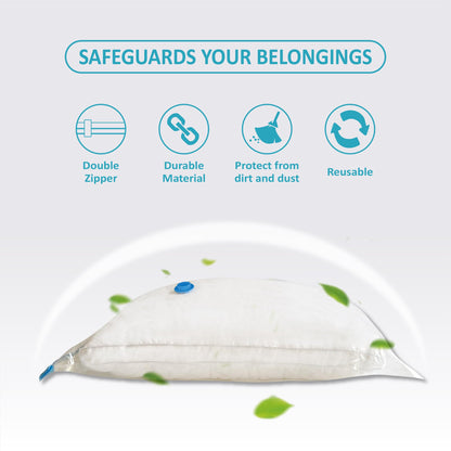 Vacuum Storage Bags with Electric Pump, 10 Jumbo Space Saver Bags Vacuum Seal Bags with Pump, Space, Vacuum Sealer Bags for Clothes, Comforters, Blankets, Bedding