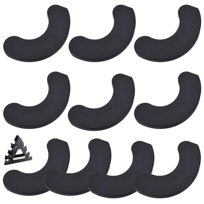 SquEqu 10 Pack Dumbbell Weight Rack Corner Protector Replacement Pads C Shaped Frame Bumper Protective Cover for A-Frame Dumbbell Rack Stand Dumbbell Weight Set Vertical Racks