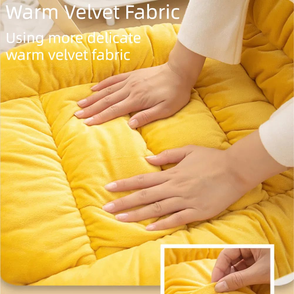 UEncounter Desk Chair Cushion Office Chair Cushion Seat Cushion with Back Support Integrated Pad with Fixed Band for Sedentary Individuals
