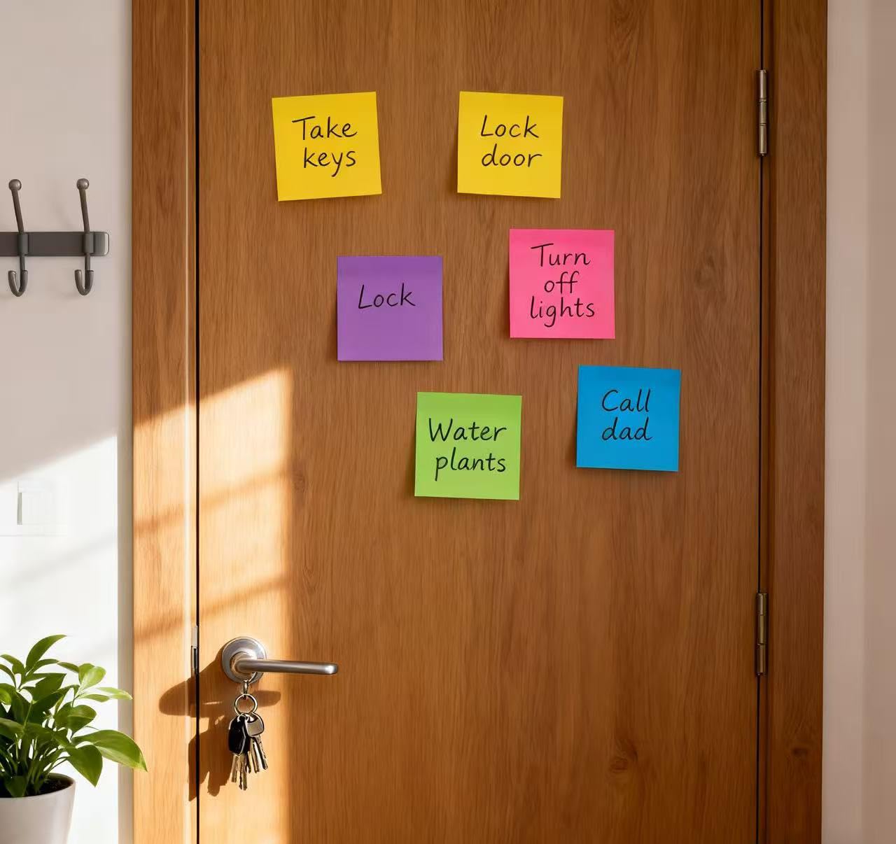 (40 Pads) Sticky Notes 3x3 in,Bright Colors Notepads,Colorful Stickies,Super Sticking Power,Memo Note Pads,Post on Windows Doors,Office,School,Strong Adhesive,Recyclable,Easy to Write on,Hold Well