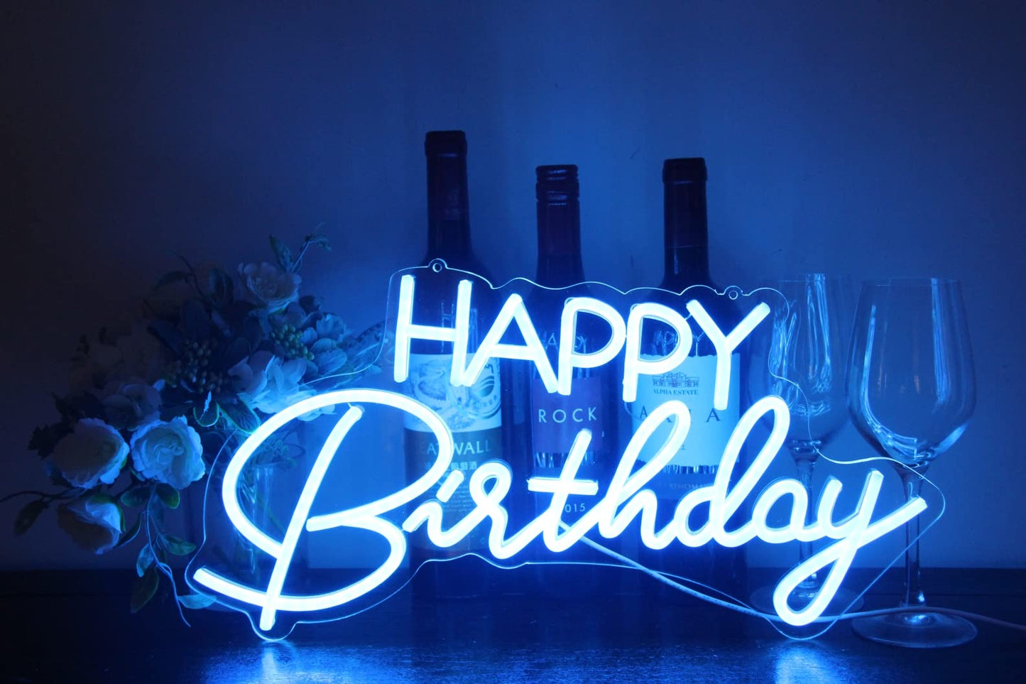 Ulalaza LED Neon Sign Night Light for Wall Party Décor Bedroom Room Bar Wedding Home Birthday Art Decoration Christmas with USB Chain Light modulator 5v 16.5''*9.1''
