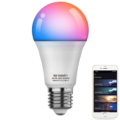 Smart Light Bulbs 4Pack with Remote, A19 E26 800LM LED Color Changing Light Bulb, WiFi & Bluetooth 5.0, Warm to Cool White, Dimmable, RGB Smart Home Lighting Work with Alexa Google Assistant