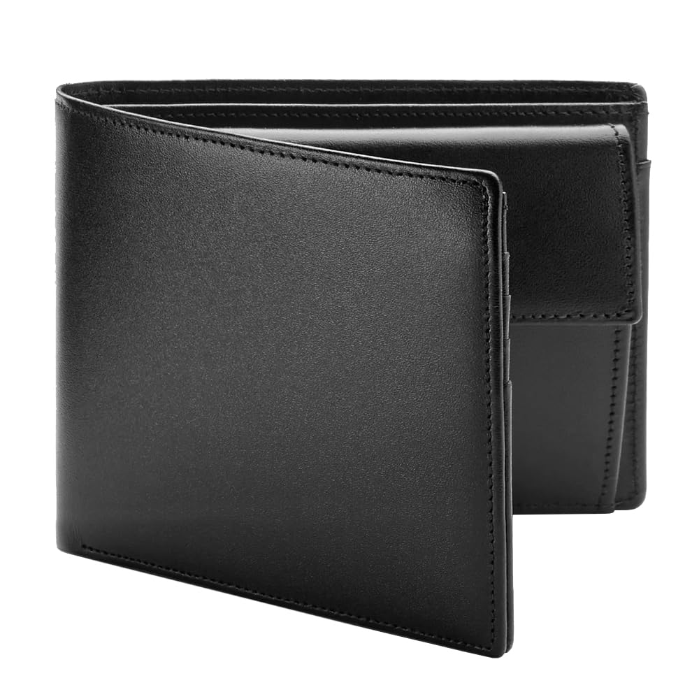 ANTORINI Best Italian Genuine Leather Thin Bifold Wallet Credit Card Holder for Men with Coin Pocket Minimalist Wallet