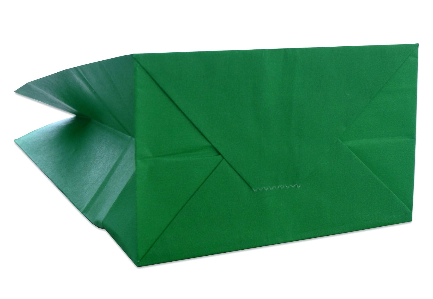Partay Shenanigans Party Favor Bags - 50 Pack Kraft Paper Goodie Gift Lunch Treat Bags and Party Supplies for Theme Kids Birthday, St Patrick's Day, Christmas - 5"x3"x9" (Green)