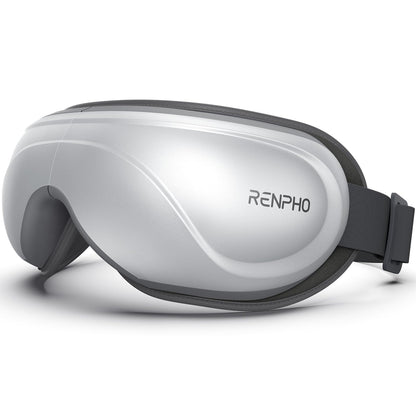 RENPHO Eyeris 2 - Extended Eye Massager with Heat and Vibration for Migraines, Eye Care, Heated Eye Mask with Bluetooth Music to Relieve Eye Strain and Dry Eyes, Improve Sleep, Birthday Gift