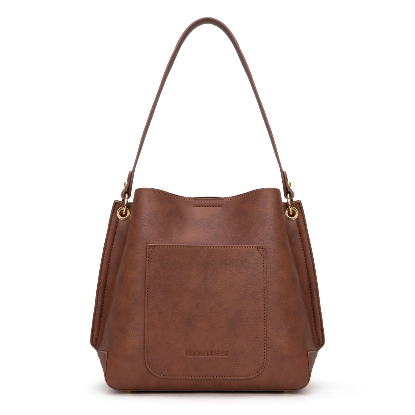 Montana West Hobo Bags for Women Medium Shoulder Purse Casual Bucket Top Handle Handbag with Detachable Crossbody Strap, MWC-HB-584-CF