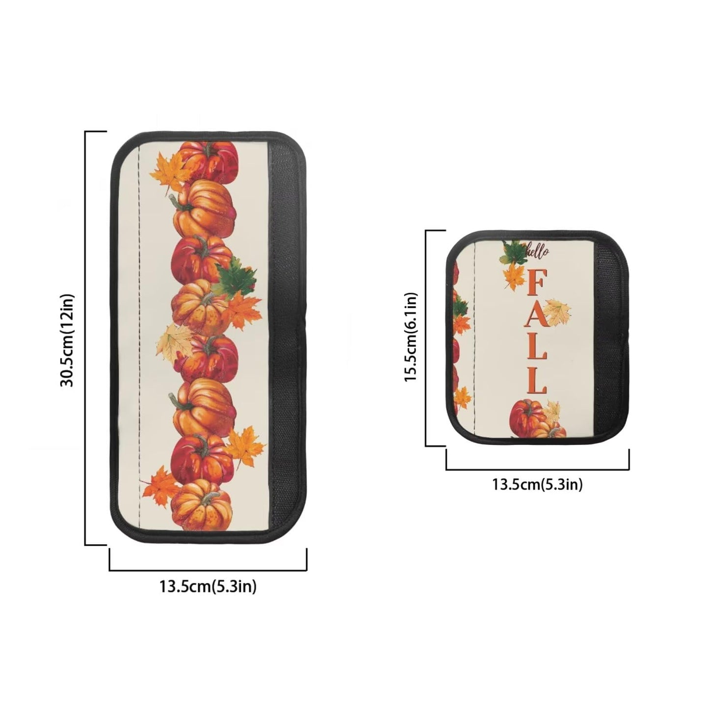 HUISEFOR Fall Pumpkin Fridge Handle Covers Set of 6 Washable Kitchen Appliances Gloves Anti-Static Refrigerator Handle Protector Microwave Oven Dishwasher Handle Protector Thanksgiving Decor
