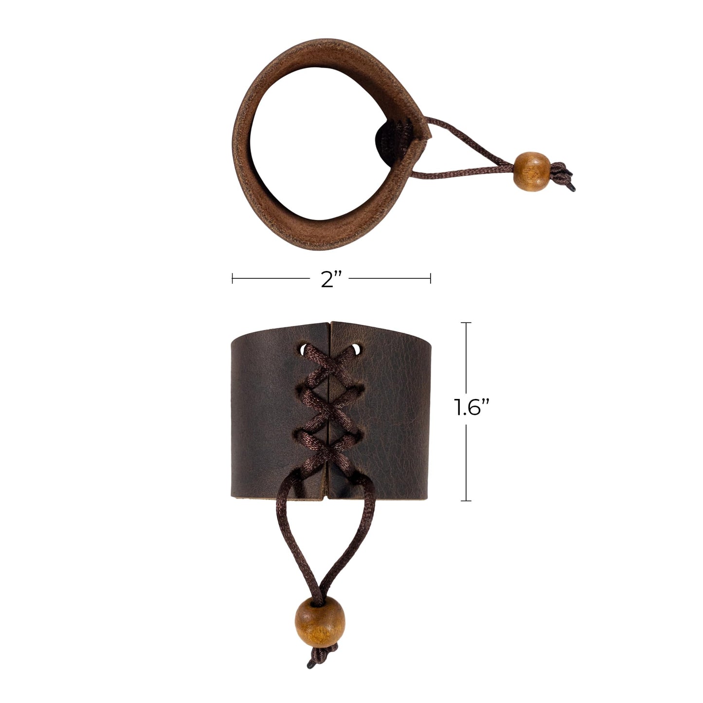 Hide & Groom, Set of 4 Napkin Ring Holders for Wedding Ceremonies, Dinner Parties, Adornment for Table Settings, Full Grain Leather, Handmade, Bourbon Brown